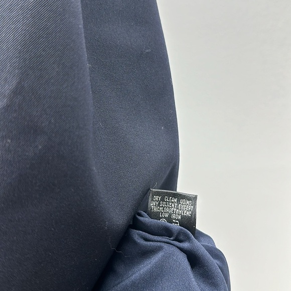 Lafayette 148 NY Dress Crew Neck Knee Length Midi Wool Navy Blue Plus Size 20 - Picture 8 of 9